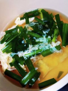 簡単お吸い物★ニラの卵とじ-レシピのメイン写真