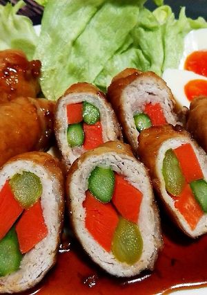 超簡単！豚肉の野菜ロール！！-レシピのメイン写真