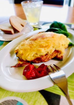 焼きマッシュポテトのせグリルチキン-レシピのメイン写真