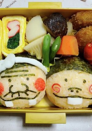 キャラ弁 バカボンのパパ-レシピのメイン写真