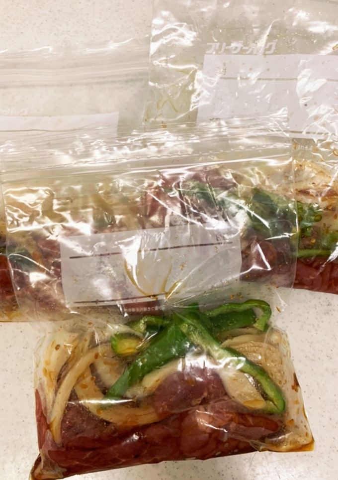 冷凍作り置き豚こま焼肉　-レシピのメイン写真