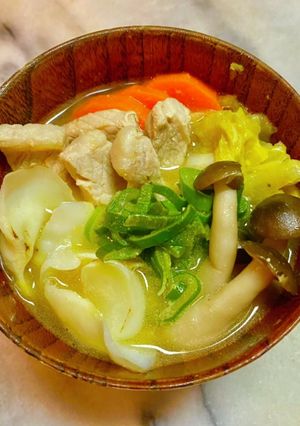 No2798百合根豚汁-レシピのメイン写真