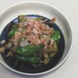 ナスとシシトウの炒め物