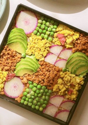 華やか♡彩り野菜のソイちらし寿司-レシピのメイン写真