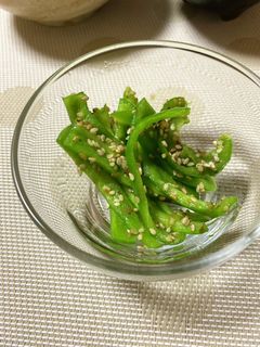 ピーマンのごまおかか和え*+-レシピのメイン写真