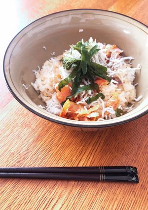 お昼ご飯にも!お手軽鮭としらすの丼-レシピのメイン写真