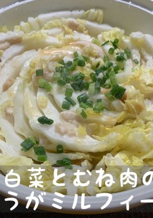 白菜とむね肉のしょうがミルフィーユ鍋-レシピのメイン写真