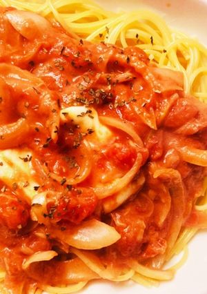 トマト缶で簡単♪ツナトマトクリームパスタ-レシピのメイン写真