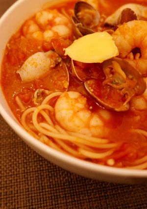 ココス風魚介のスープスパゲティ-レシピのメイン写真