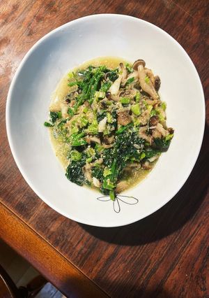 ぶなしめじとほうれん草の胡麻入り出汁浸し-レシピのメイン写真