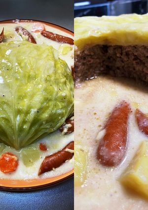 放置系！『キャベツ丸ごと煮込み』炊飯器編-レシピのメイン写真