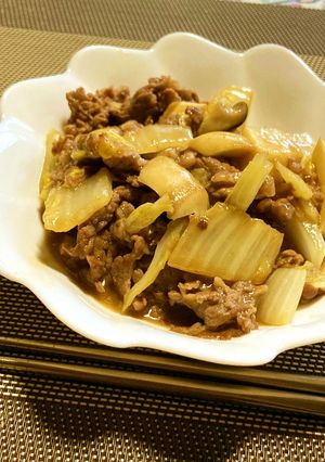 牛肉・白菜・エリンギで炒め煮-レシピのメイン写真