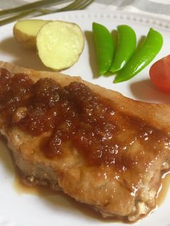 *新玉ねぎの絶品ソースで豚ステーキ*-レシピのメイン写真