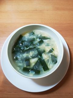 【簡単】にら卵スープ(ほんだし塩味!)-レシピのメイン写真