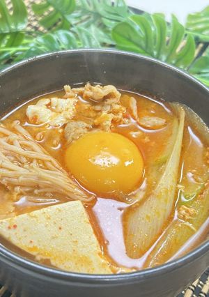 旨味爆発！濃厚豆腐チゲ（スンドゥブ風）-レシピのメイン写真