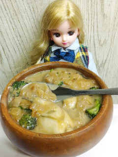 リカちゃん♡ブロッコリー牡蠣シチュー煮*-レシピのメイン写真