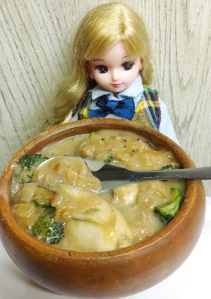 リカちゃん♡ブロッコリー牡蠣シチュー煮*-レシピのメイン写真