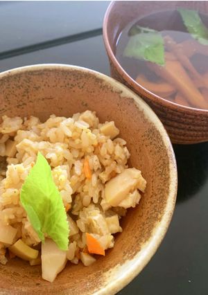 春味♪我が家の定番☆タケノコごはん-レシピのメイン写真