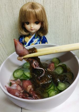 リカちゃん♡ほたるいかきゅうりもずく甘酢-レシピのメイン写真