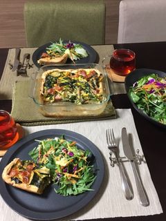 野菜たっぷりキッシュ-レシピのメイン写真