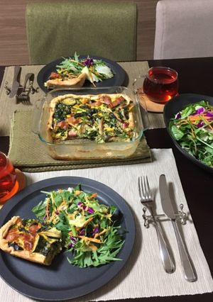 野菜たっぷりキッシュ-レシピのメイン写真