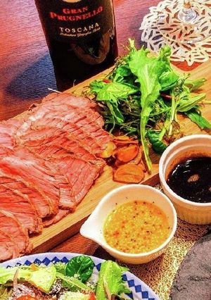 炊飯器で出きるお手軽ローストビーフ-レシピのメイン写真