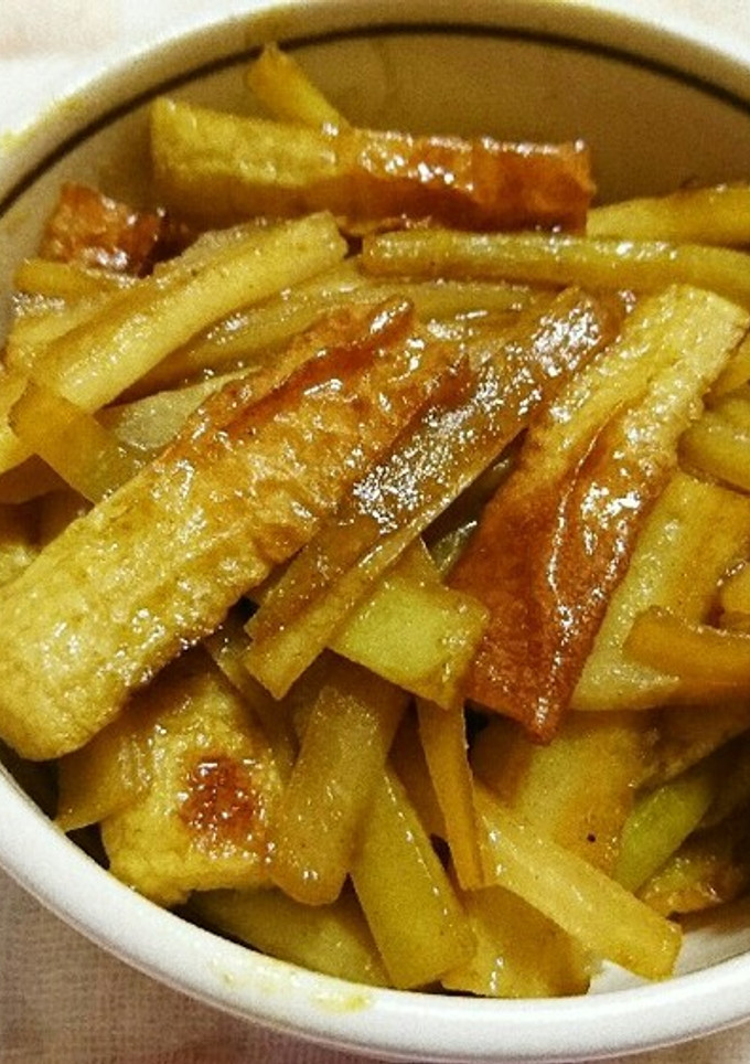 大根の皮とちくわのカレーきんぴら-レシピのメイン写真