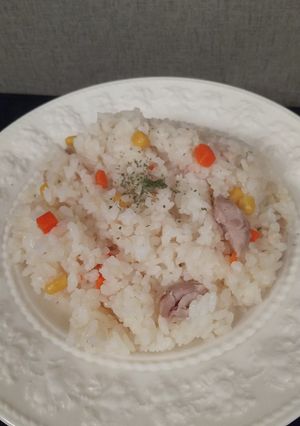 炊飯器 コンソメ チキン コーン ライス-レシピのメイン写真