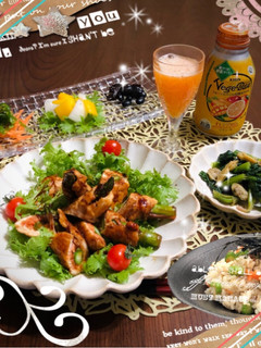 グリーンアスパラの鶏ささみロール♪-レシピのメイン写真