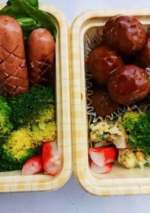 【夫婦弁当⑧】エビチリの人と肉団子の人-レシピのメイン写真