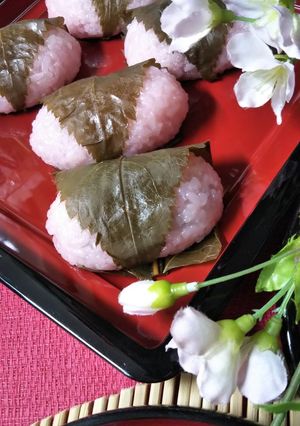 炊飯器で簡単【桜餅】道明寺を使いました-レシピのメイン写真