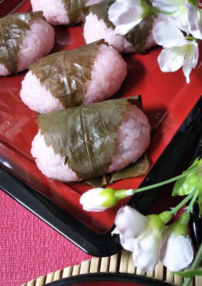炊飯器で簡単【桜餅】道明寺を使いました-レシピのメイン写真