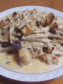 鶏肉のクリームきのこソース-レシピのメイン写真