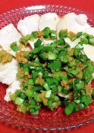 鶏むね肉の冷しゃぶ～ニラぽんソース～-レシピのメイン写真