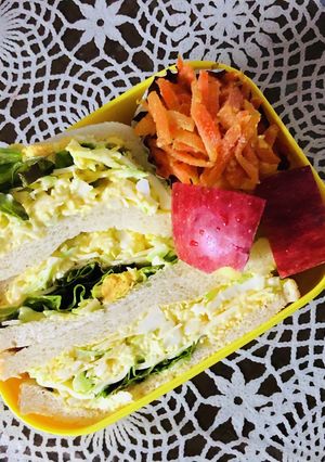 キャベツとたまごサンド弁当-レシピのメイン写真