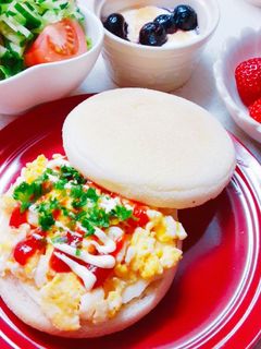 ♪イングリッシュマフィンサンド♪-レシピのメイン写真
