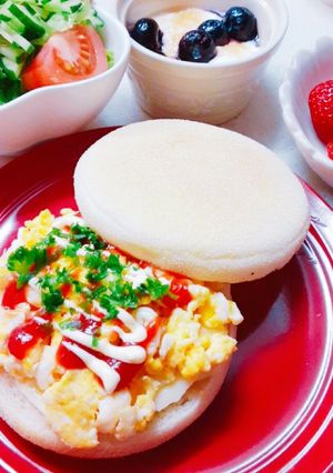 ♪イングリッシュマフィンサンド♪-レシピのメイン写真