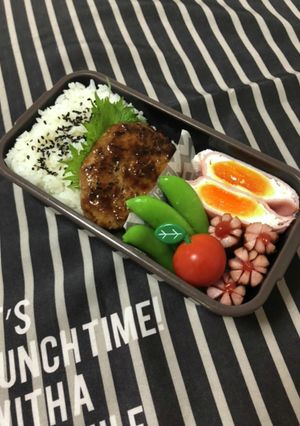 男子高校生弁当3/15ハンバーグ弁当-レシピのメイン写真