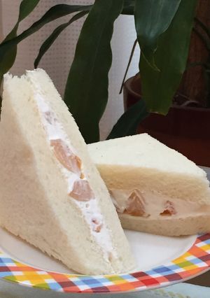懐かしい学食購買のフルーツサンド☆-レシピのメイン写真