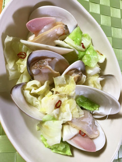 【美人レシピ】はまぐりとキャベツの炒め煮-レシピのメイン写真