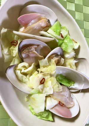 【美人レシピ】はまぐりとキャベツの炒め煮-レシピのメイン写真