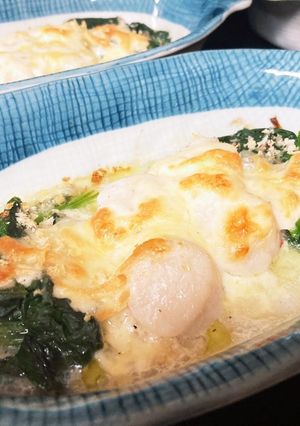 帆立の貝柱のワインチーズ焼き-レシピのメイン写真