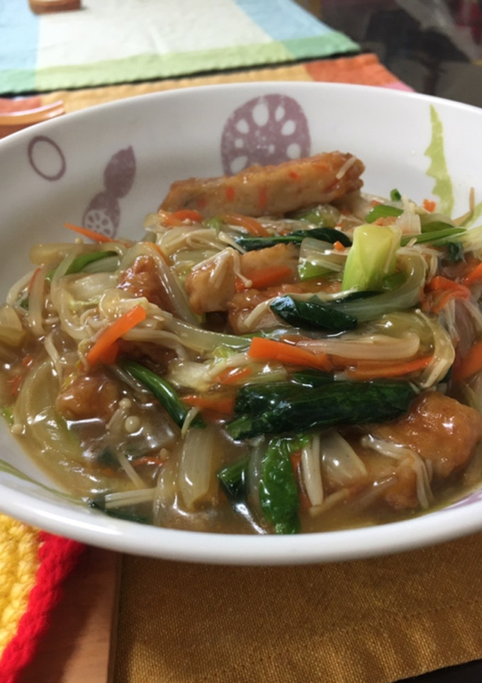 残り野菜で♫さつま揚げと野菜のあんかけ-レシピのメイン写真