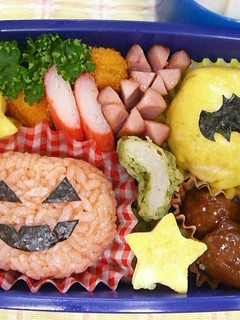簡単☆ハロウィンお弁当・キャラ弁-レシピのメイン写真