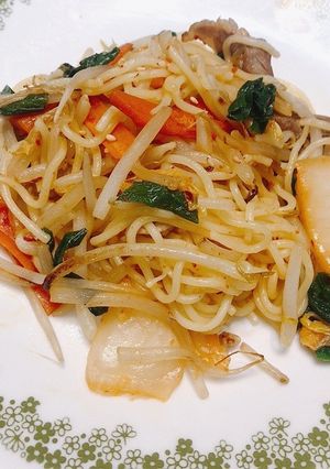 キムチ焼きそば-レシピのメイン写真