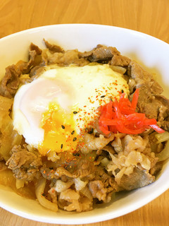 牛丼チェーン店に負けない味☆牛たま丼-レシピのメイン写真