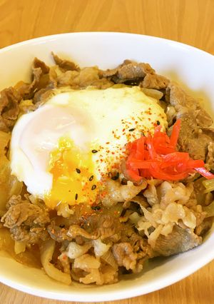 牛丼チェーン店に負けない味☆牛たま丼-レシピのメイン写真