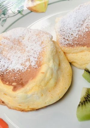 スフレパンケーキ＊型なし-レシピのメイン写真