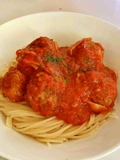 ミートボールのトマトソーススパゲティ-レシピのメイン写真