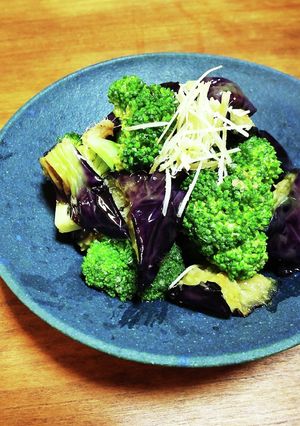 揚げなすとブロッコリーの生姜醤油和え-レシピのメイン写真
